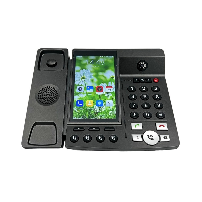 Multi Language Android Fixed Wireless Phone HD Voice Video Call Touch Lens