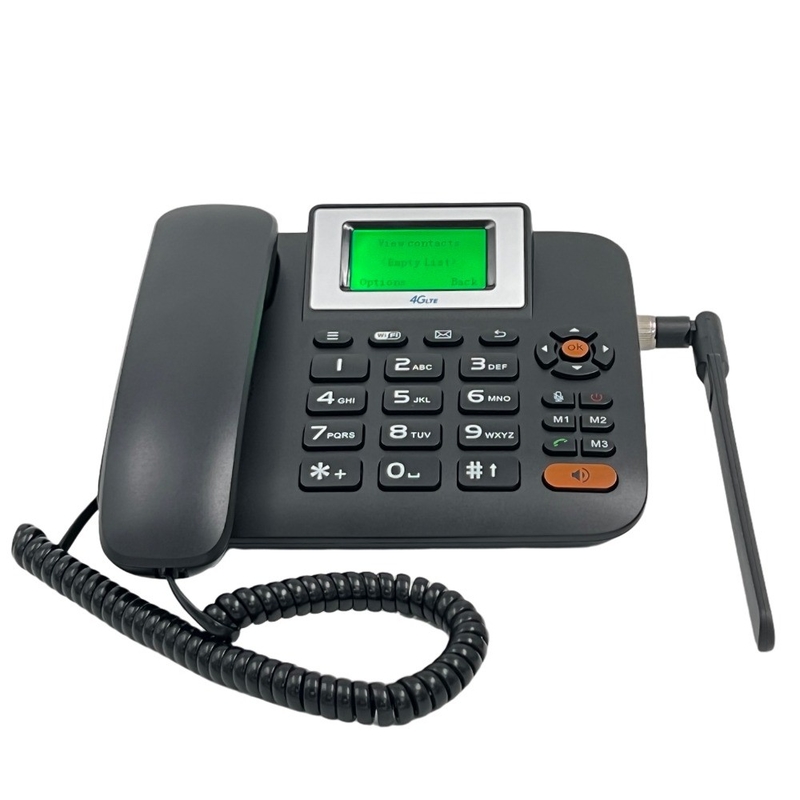 LS918H Dual SIM Landline Phone , 4G Fixed Wireless Telephone Backup Battery Black