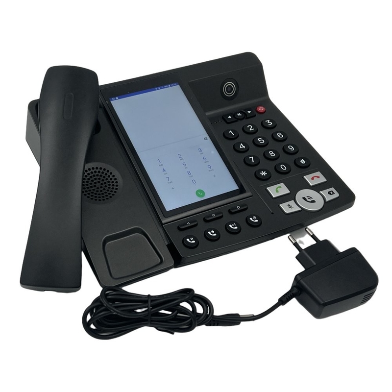 CAT4 2G / 3G / 4G Volte Enabled Android Landline Phone Video Call Black